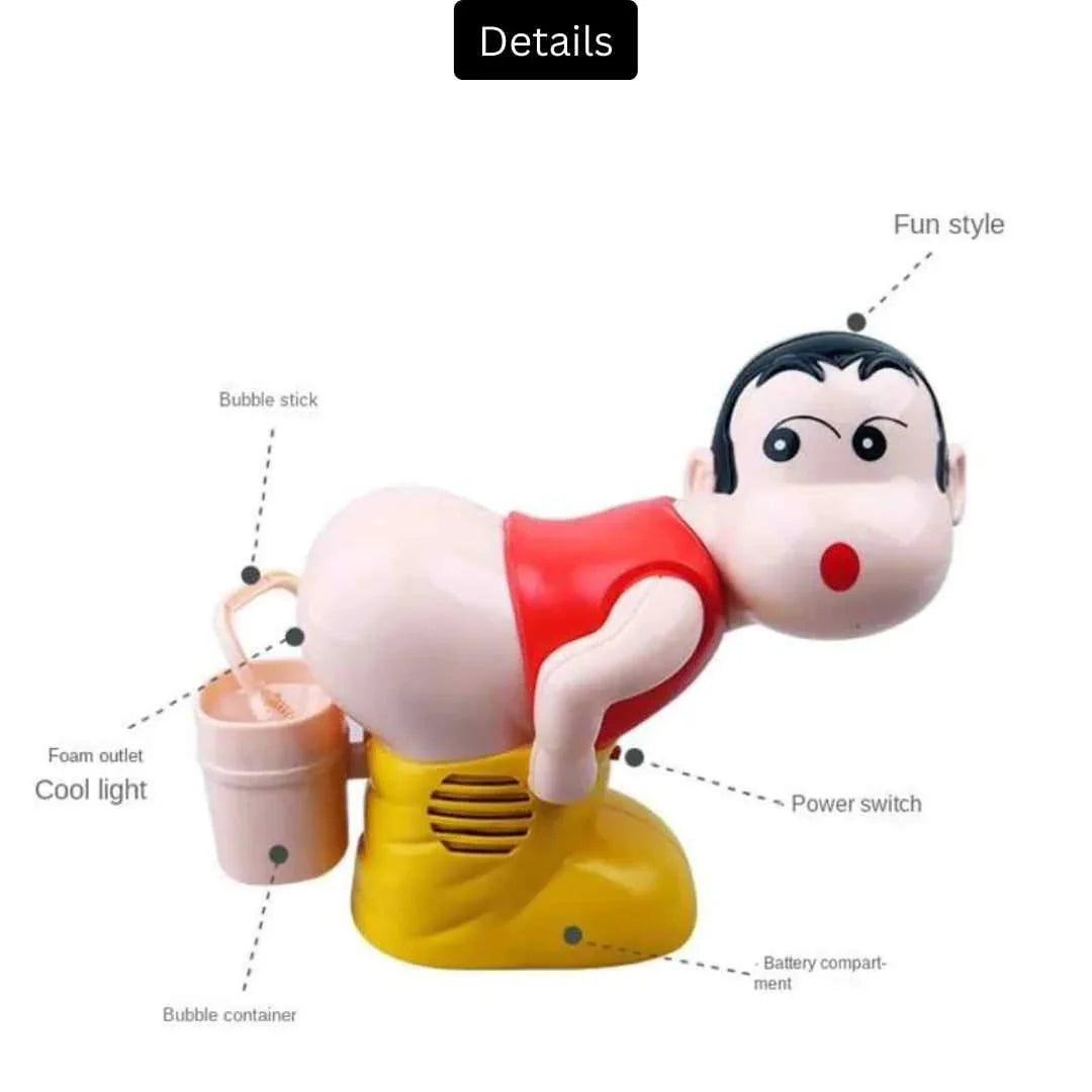 Cartoon Crayon Shin-Chan Funny Farting Electric Bubble Machine