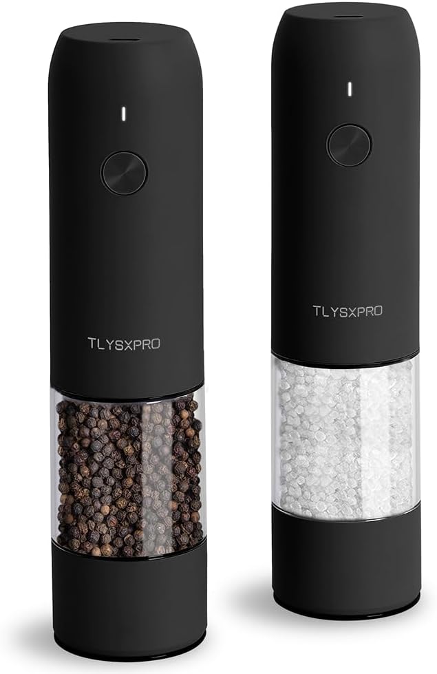 Electric Salt and Pepper Grinder Set