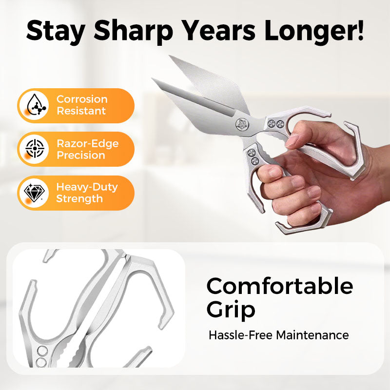 Foldable Multifunctional Heavy-Duty Kitchen Shears