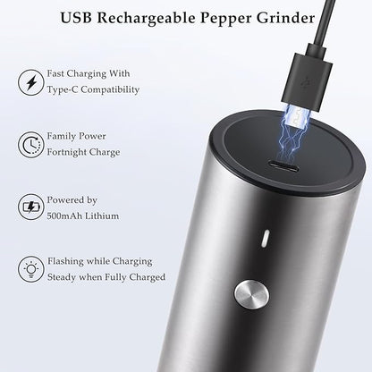 Electric Salt and Pepper Grinder Set